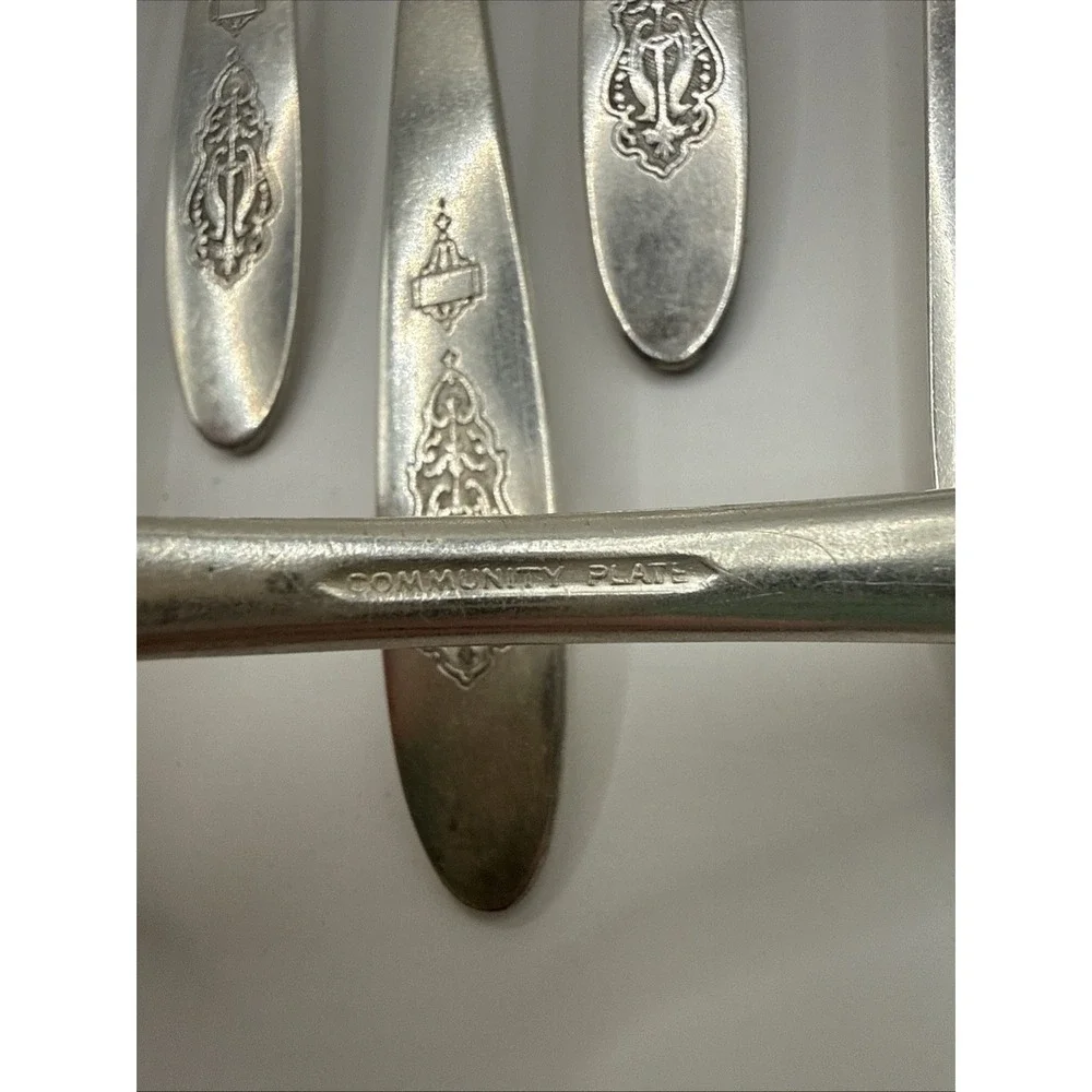 Vintage BIRD OF PARADISE Oneida Community‎ Plate Tea/Soup Spoons Set of 13